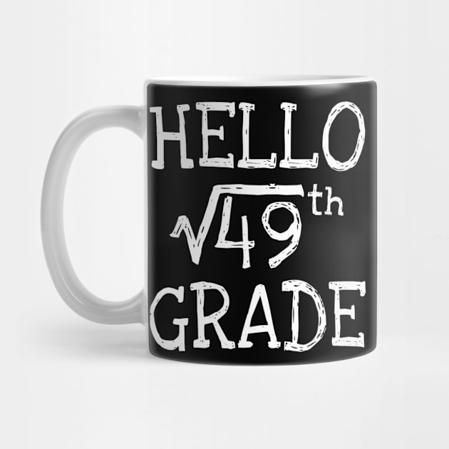 Back to school 7th Grade Square Root of 49 math kids teacher \ by Ortizhw